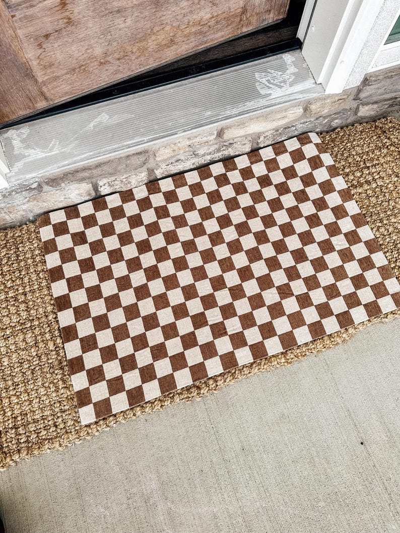 Black Coquette Bows Doormat | Cute Charming Rug | Housewarming Gift | Best Friend Gift | New House Gift | Realtor gift | New Apartment