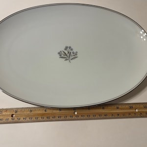 Noritake 12&quot; Oval Serving Platter Mid Century Fine Porcelain