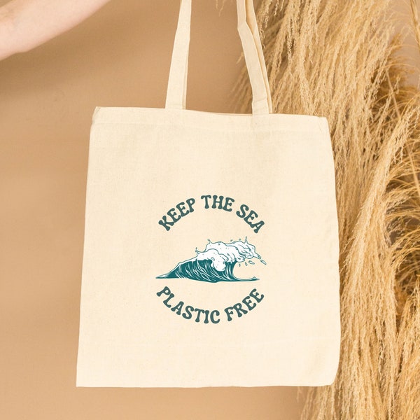 Keep the sea plastic free, Save the Ocean, Save the turtles, Eco friendly tote, Reusable eco bag, Eco friendly bag, Eco friendly products