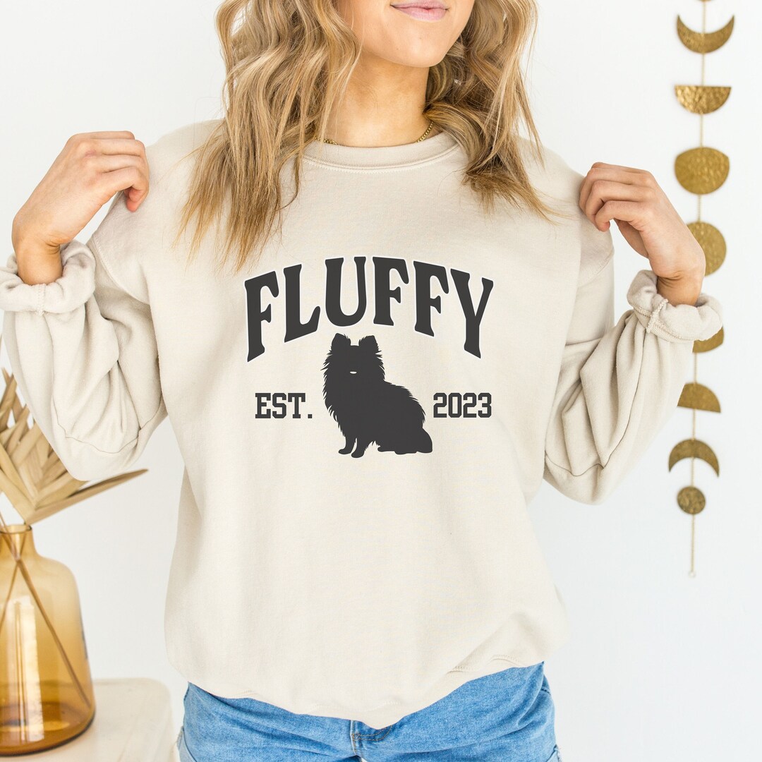 Pomeranian Sweatshirt, Custom Dog Sweatshirt, Pomeranian Gifts