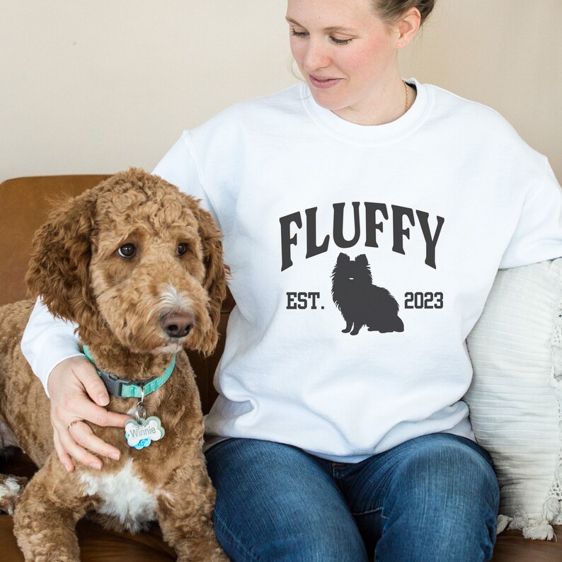 Pomeranian Sweatshirt, Custom Dog Sweatshirt, Pomeranian Gifts