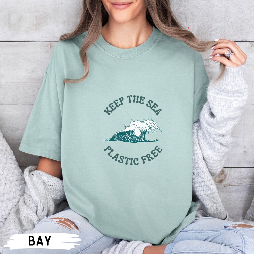 Ocean Blue Climate Change Global Warming Statement - Sustainably Made Men's Short Sleeve Tee main image 1