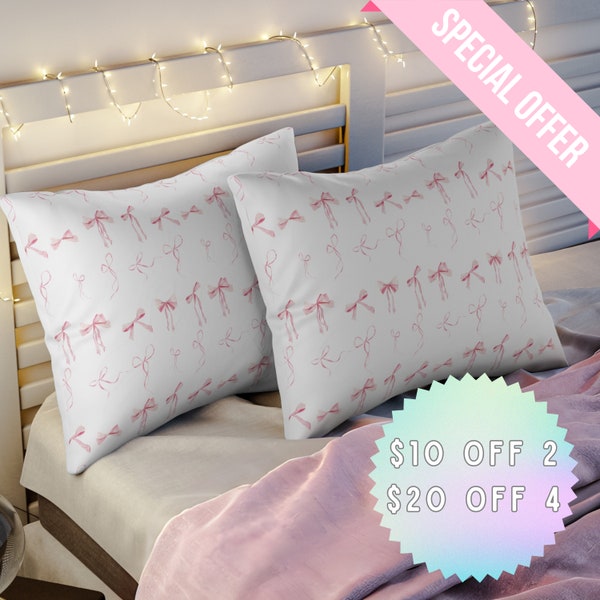 Pillow Sham Pink Bow main image 0