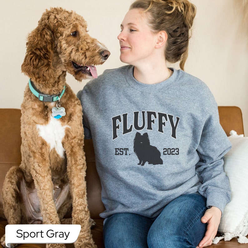 Pomeranian Sweatshirt, Custom Dog Sweatshirt, Pomeranian Gifts