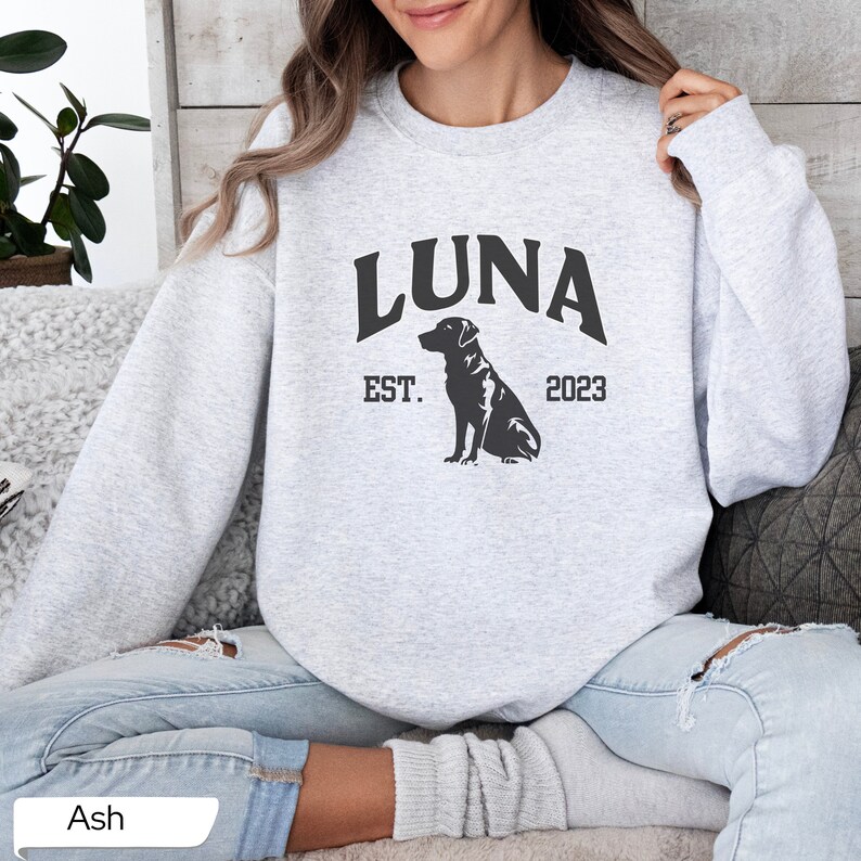 Labrador Retriever Sweatshirt, Custom Dog Sweatshirt, Personalized Dog ...