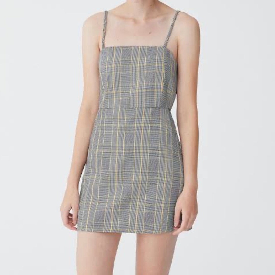 grey check mini dress YOURS Plus Size Grey Check Print Mini Dress