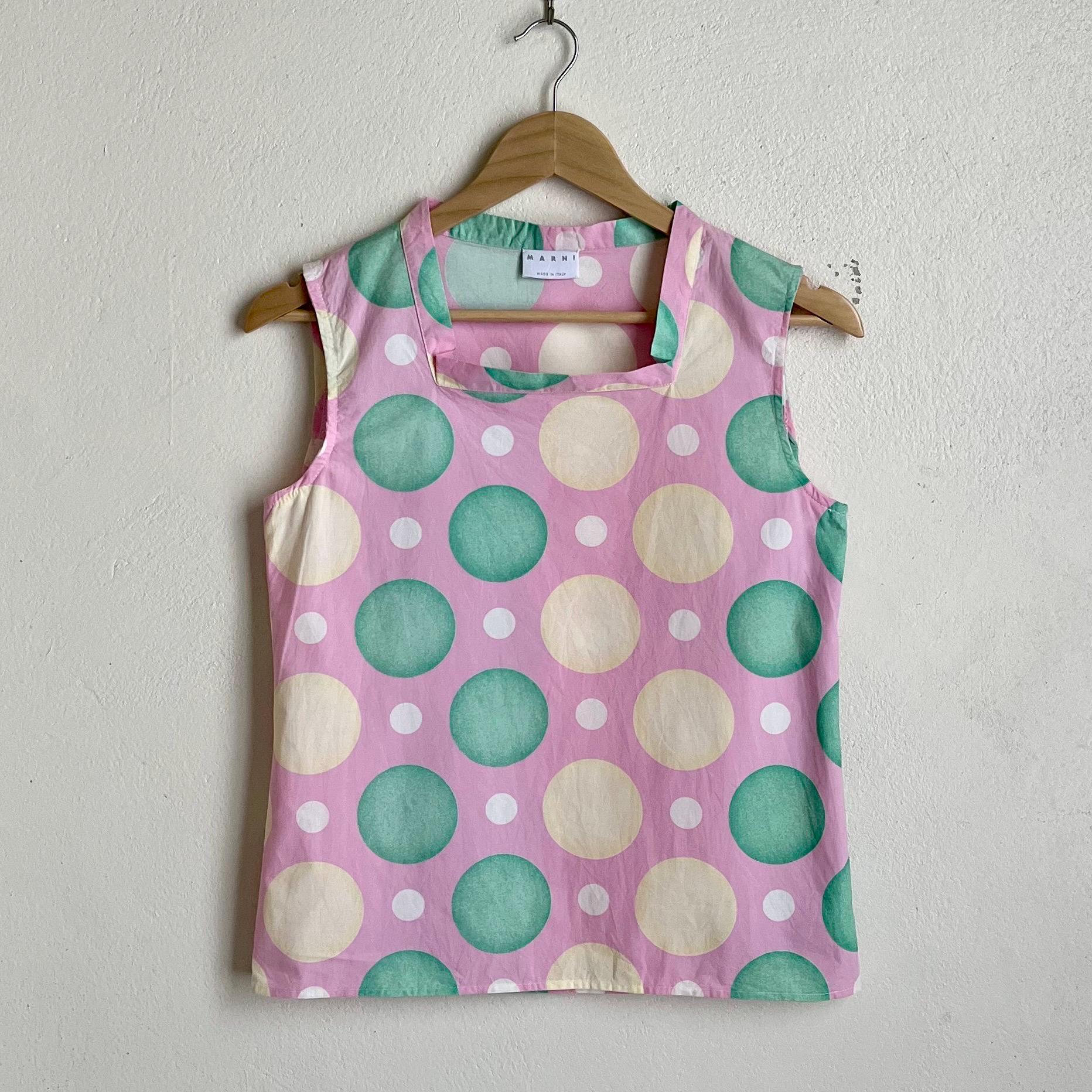 く*も様 10s MARNI collared sleeveless tops く*も様 10s MARNI