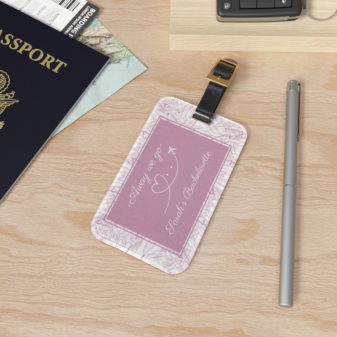 Personalized Luggage Tag Custom Bachelorette Suitcase Tag Dior Inspired personalized-luggage-tag-custom-bachelorette-suitcase-tag-dior-inspired