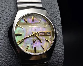 ORIENTオリエント デイト ラウンド 自動巻き メンズ 腕時計 ヴィンテージ 希少品 未使用 オリエント RACER 腕時計 ヴィンテージ