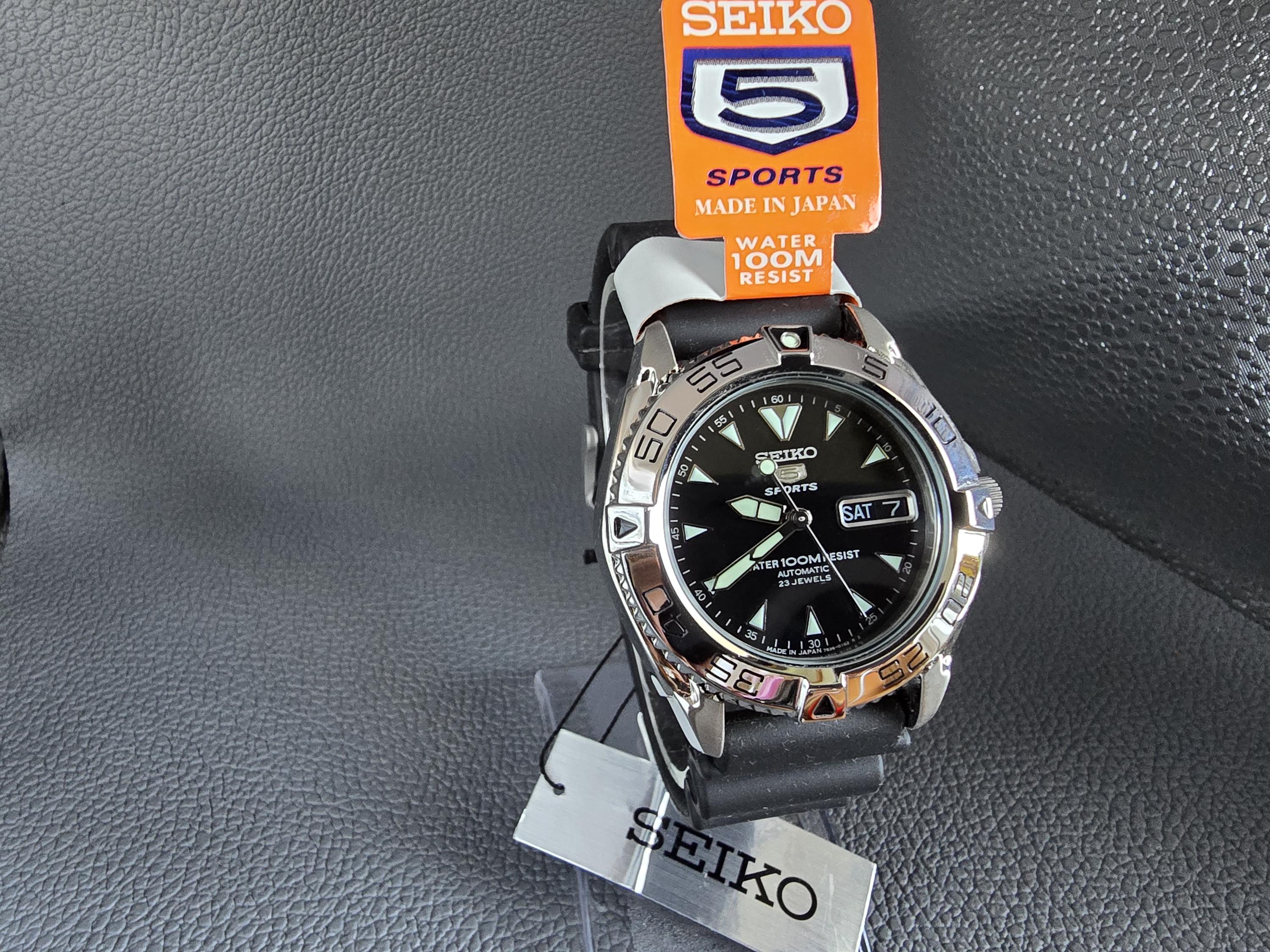 Seiko 5 Sports Automatic Diver Watch, 23 Jewels, Made in Japan - Etsy