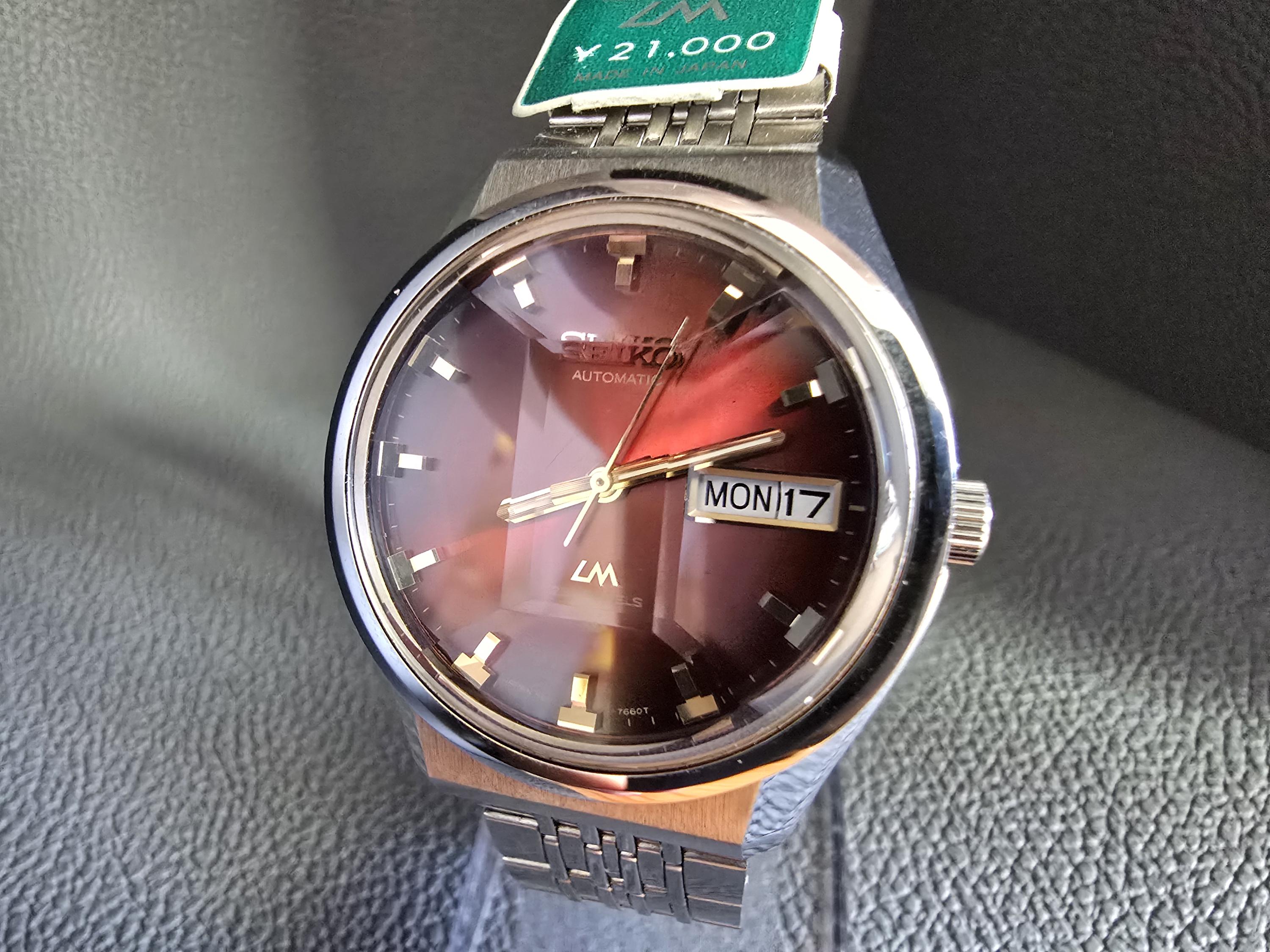 SEIKO LM SPACIAL 23 JAWALS オートマチック SEIKO LORD MATIC LM 23 JEWELS AUTOMATIC REF. 5606-8110