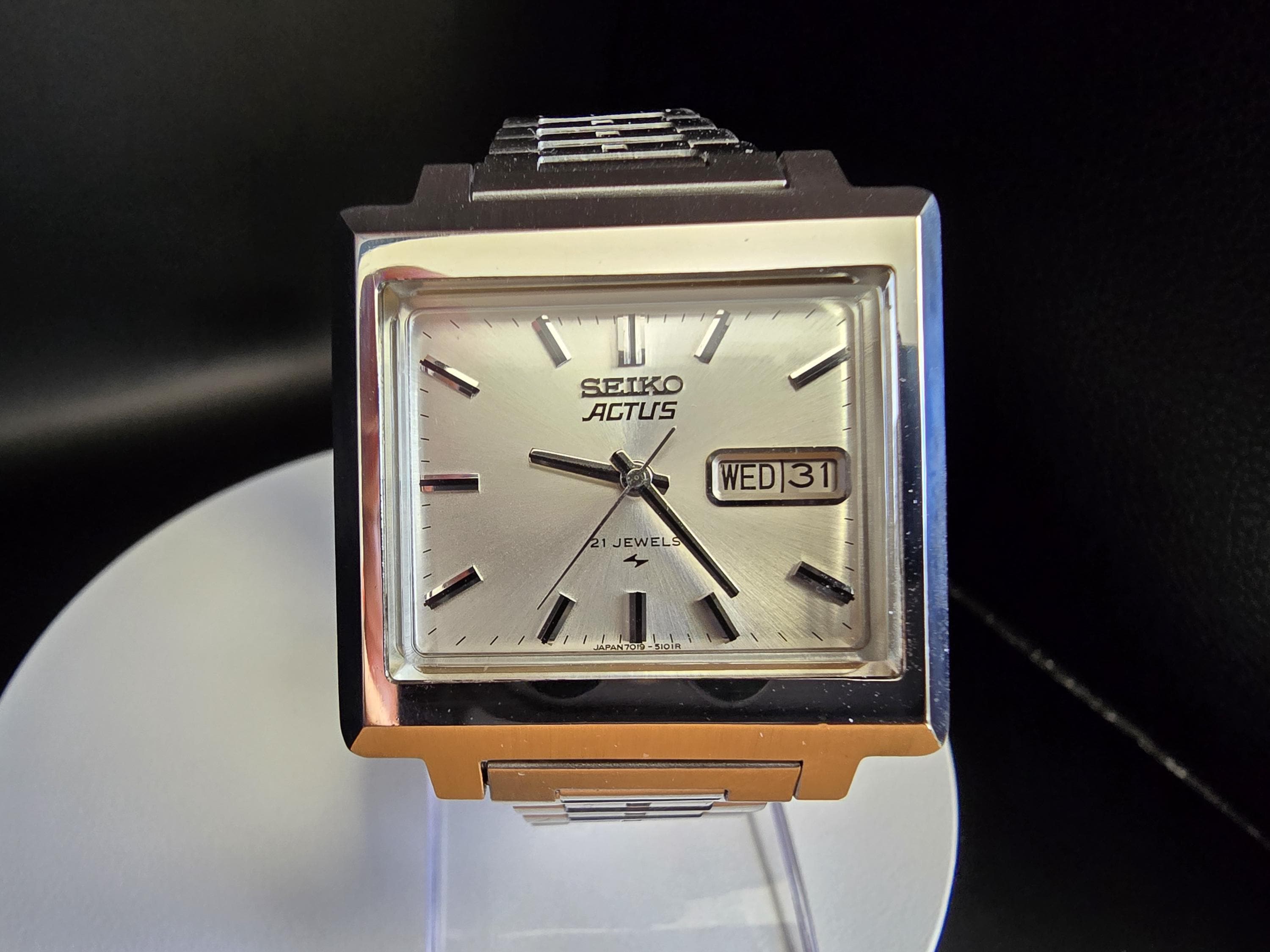 タク SEIKO ACTUS SS 21JEWELS Vintage SEIKO 5 ACTUS 21 JEWELS men's Watch VINTAGE automatic | eBay