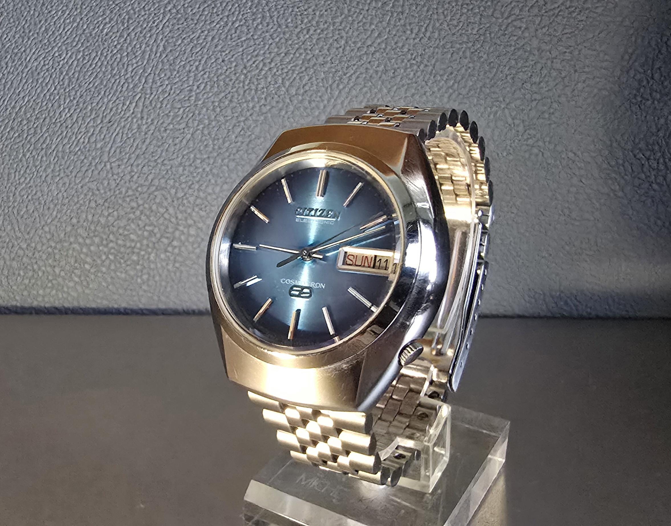 Vintage Citizen Cosmotron Watch , Electric Drive From a Battery