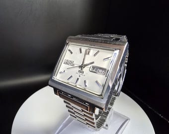 Vintage Seiko 5 Actus Watch, 23 Jewels, Square Face - Etsy