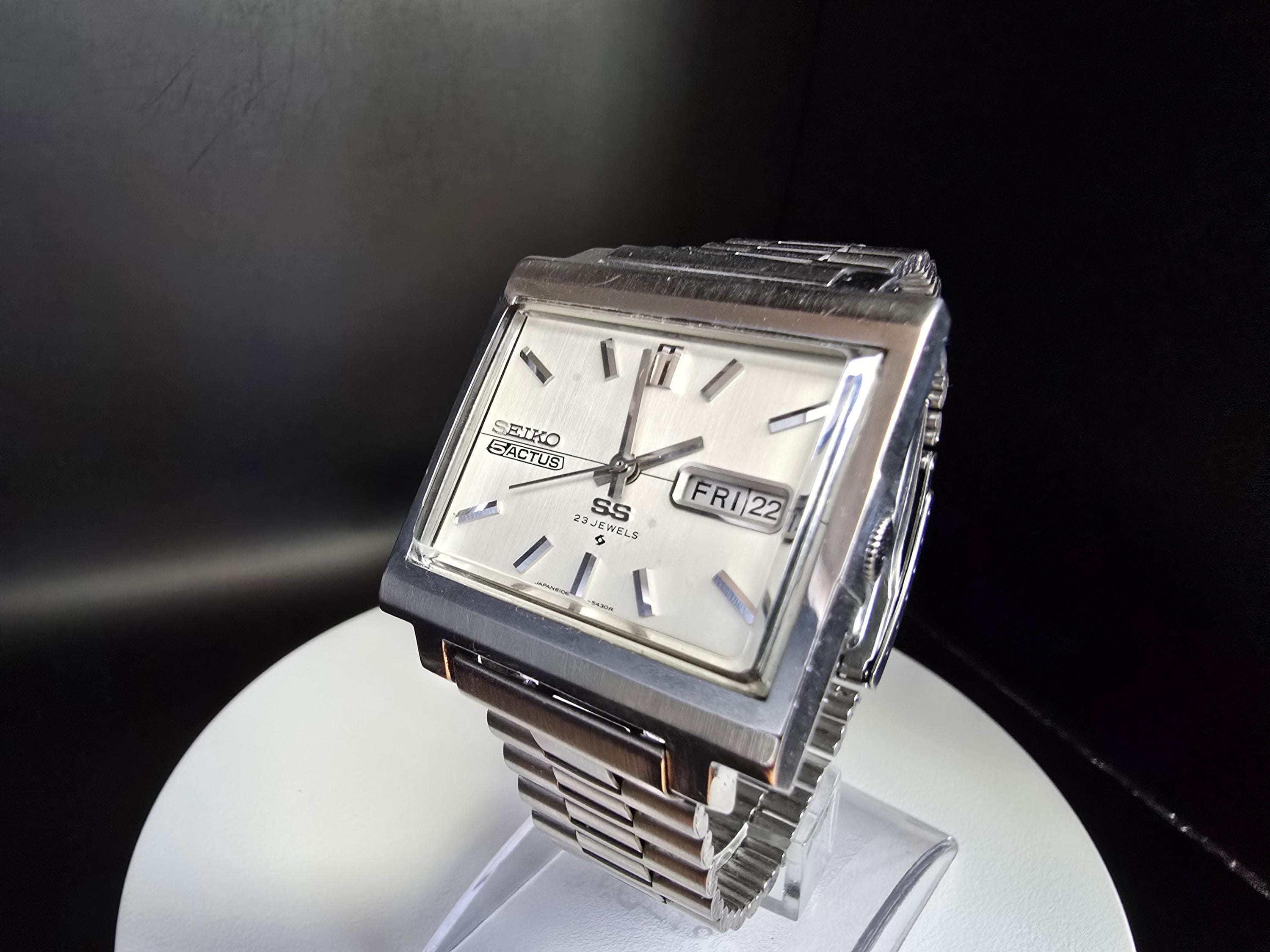時計 SEIKO5 ACTUS SS 23JEWELS Vintage Seiko 5 Actus Watch, 23 Jewels, Square Face - Etsy