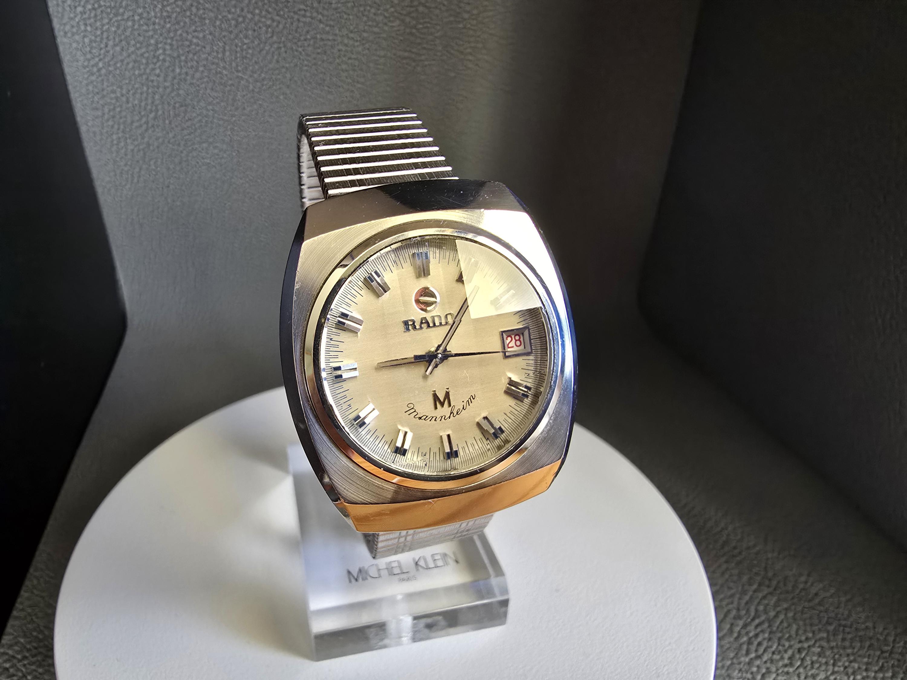 承*郎様 ヴィンテージRADO Mannheim自動巻き時計 0104 Vintage Automatic Watch Rado Model Mannheim , Made in Swiss , Mint