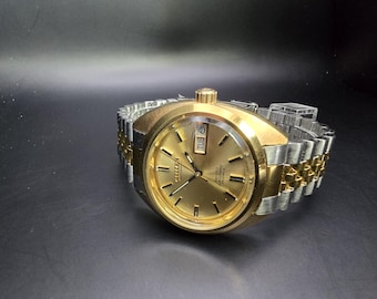 Orologio automatico vintage Citizen Leopard, dorato, prodotto in Giappone
