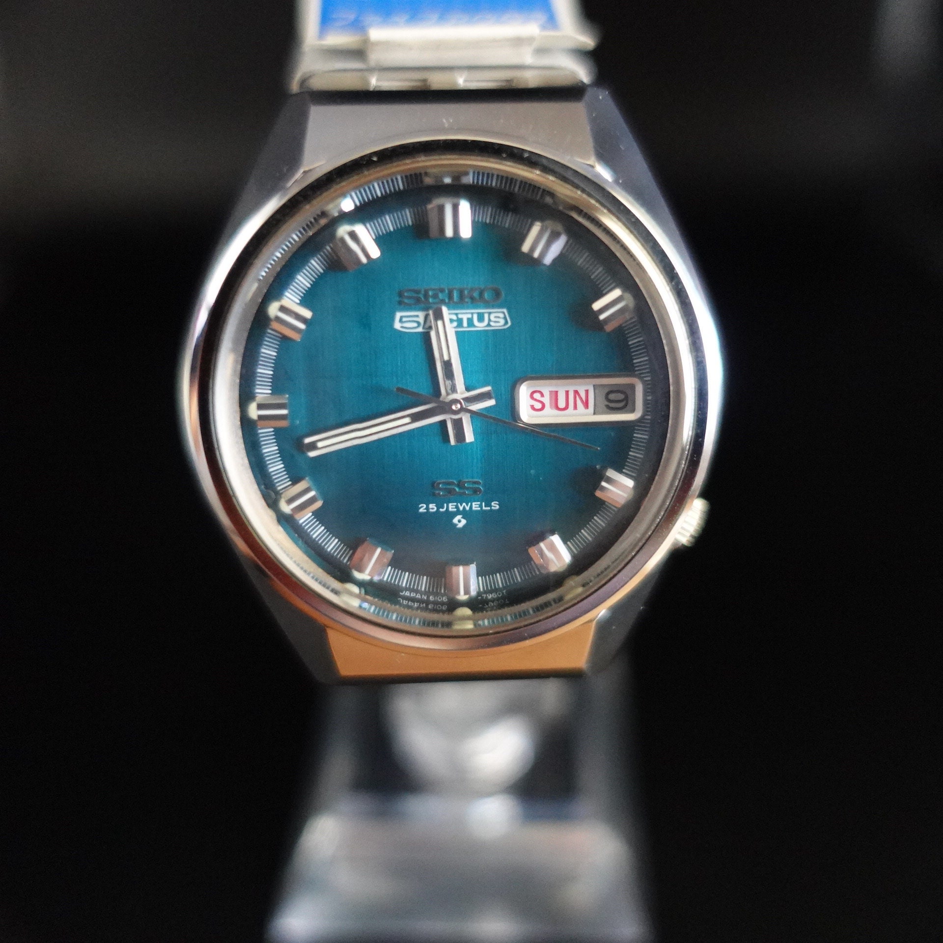 SEIKO 5 ACTUS 25石6106-7609 AUTOMATIC Seiko 5 Actus 6106 7609 Automatic 25J Green Dial 36mm