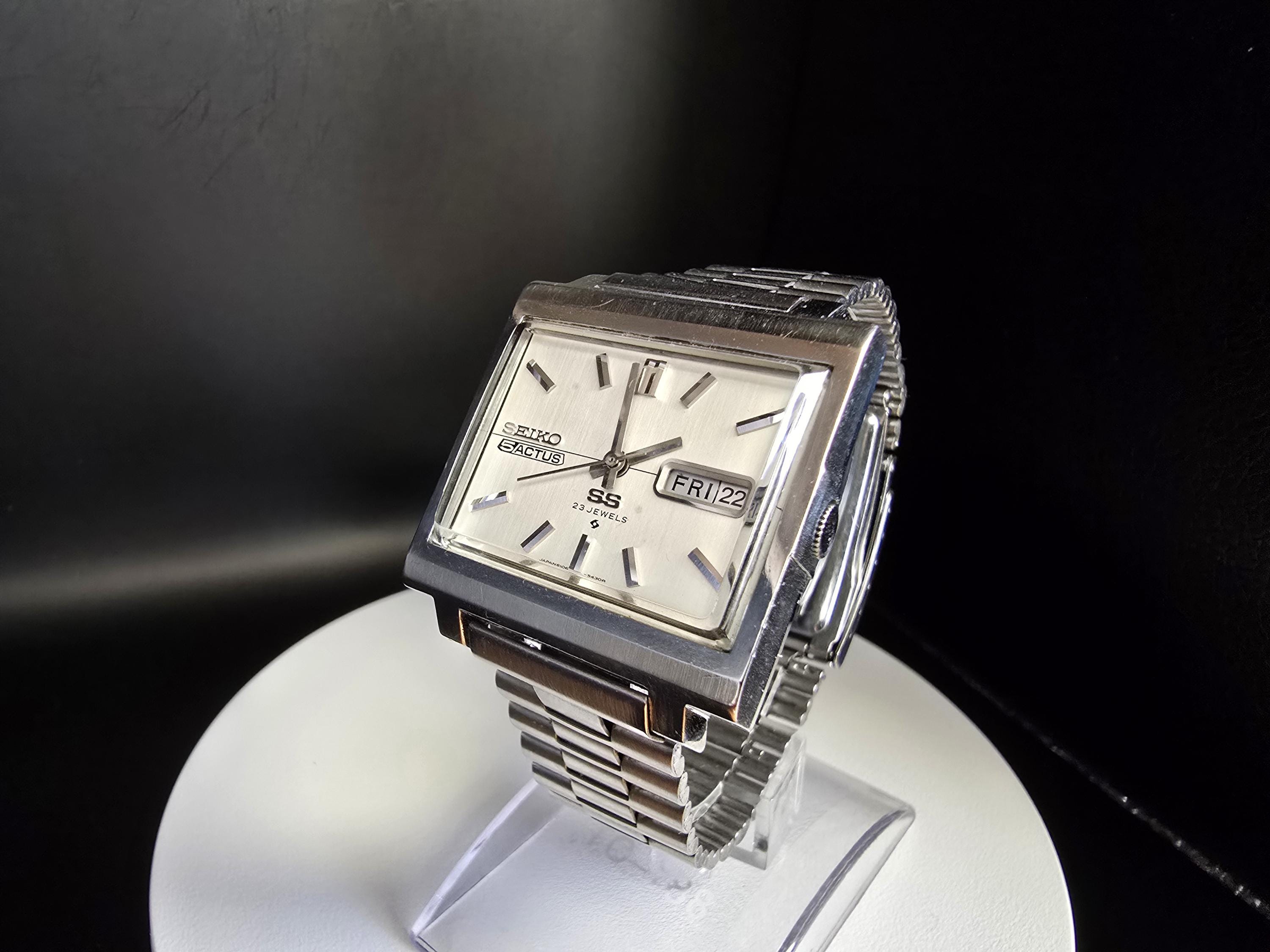 Vintage Seiko 5 Actus Watch, 23 Jewels, Square Face - Etsy
