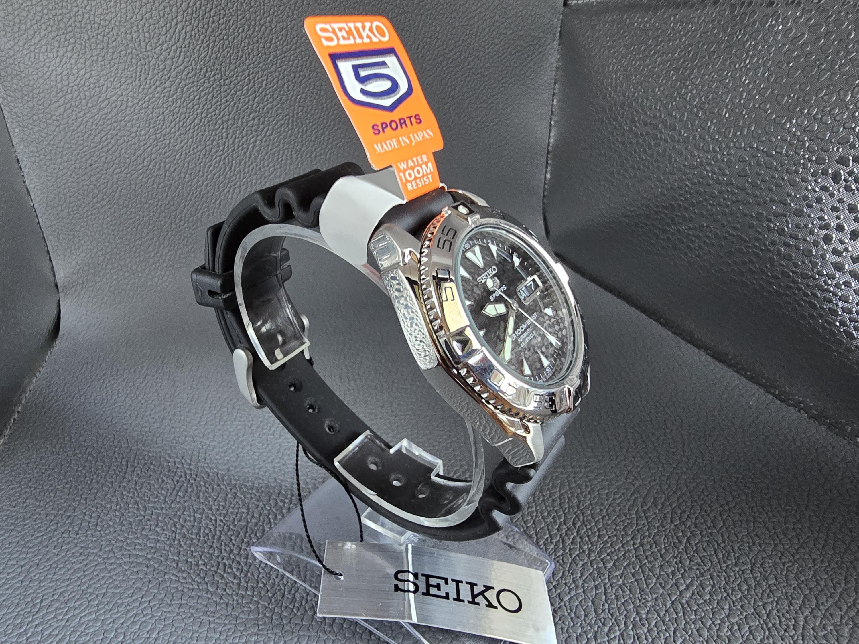 Seiko 5 Sports Automatic Diver Watch, 23 Jewels, Made in Japan - Etsy