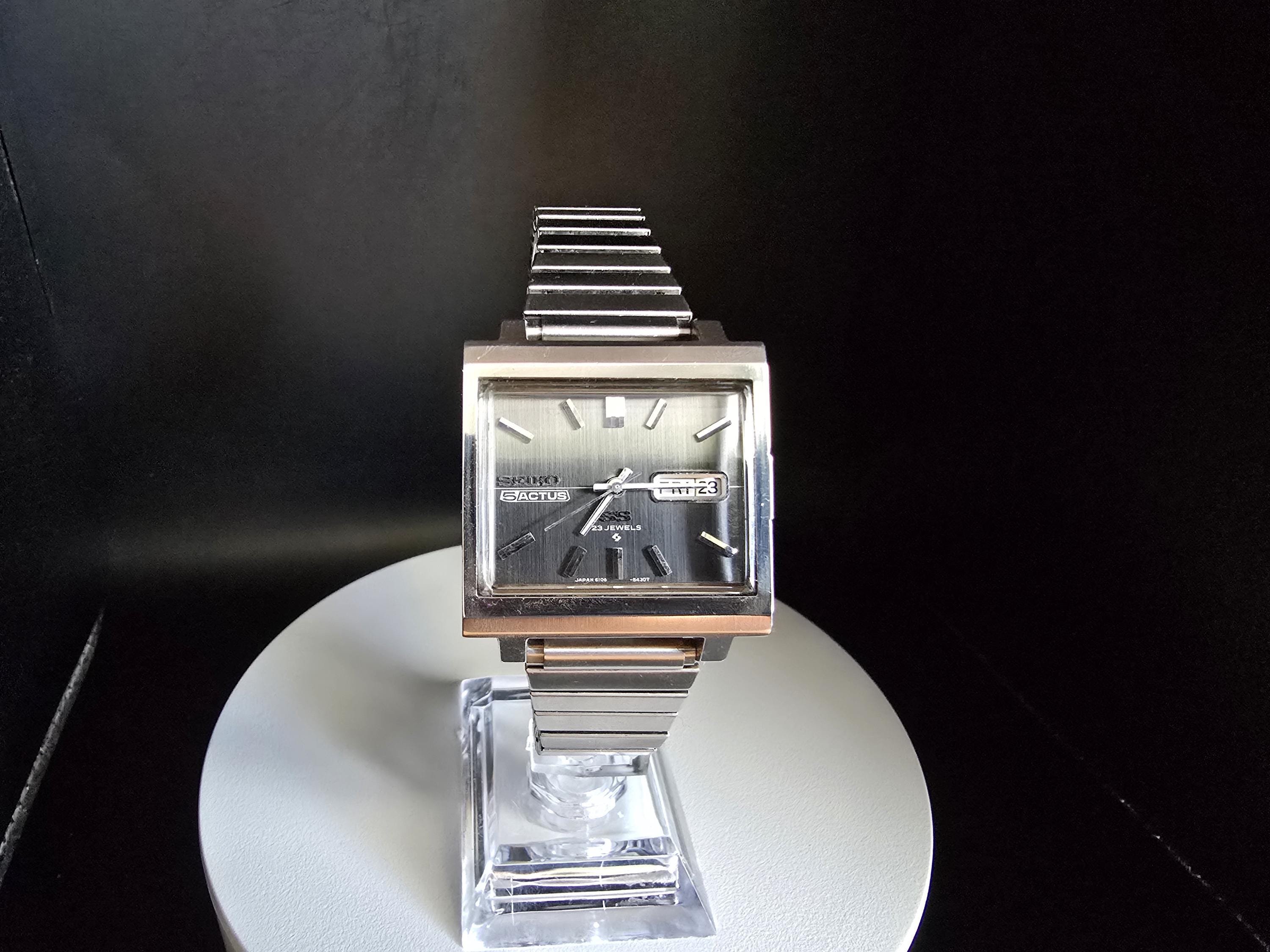 SEIKO5 ACTUS SS 23JEWELS難あり Vintage Seiko 5 ACTUS SS 23 jewels watch. Automatic Men's