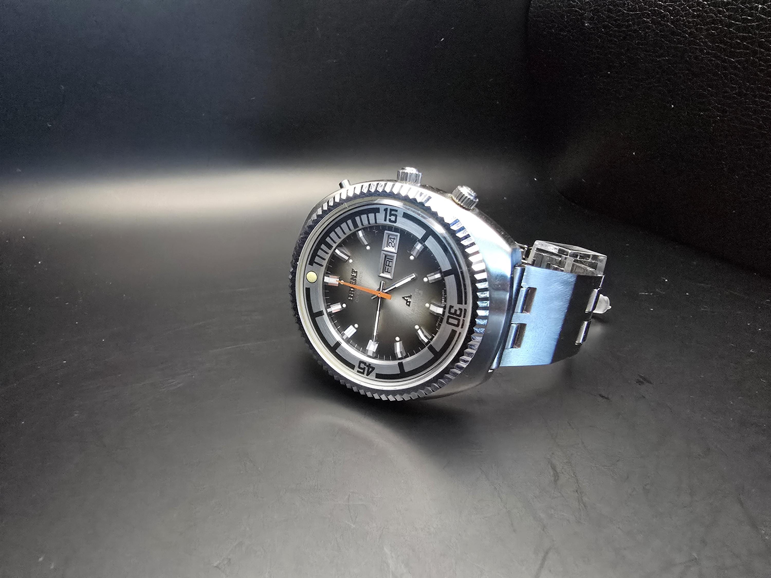 Vintage Automatic Watch Orient King Diver , Old Stock , 23 Jewels 
