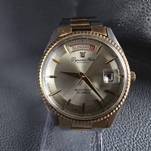 Automatisch horloge Ricoh Dynamic Wide President, gemaakt in Japan, jaren 70, vintage zeldzaam, 25 juwelen