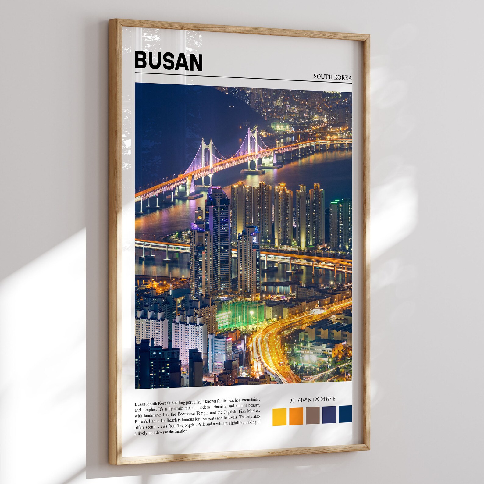 Busan Print, Busan Poster, Busan Wall Art, Busan Art Print, Busan Photo ...