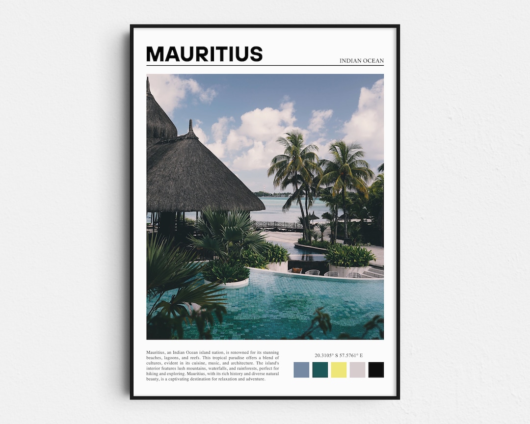 Mauritius Print, Mauritius Poster, Mauritius Art, Mauritius Photo, Mauritius Poster Print