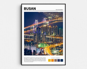Busan Print, Busan Poster, Busan Wall Art, Busan Art Print, Busan Photo, Busan Photography, Busan Travel, South Korea Poster Print, Gift