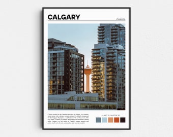Calgary Print, Calgary Art, Calgary Poster, Calgary Photo, Calgary Poster Print, Canada Poster, Albert, Travel Print, Travel Gift,