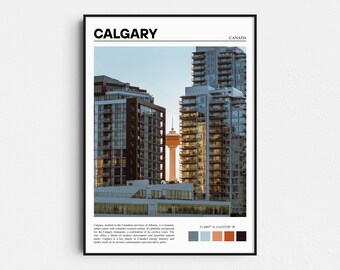 Calgary Print, Calgary Art, Calgary Poster, Calgary Photo, Calgary Poster Print, Canada Poster, Albert, Travel Print, Travel Gift,