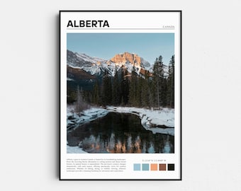 Alberta Print, Alberta Poster, Canada Wall Art, Alberta Art Print, Alberta Photo, Canada Art Print, Travel Poster, Travel Print, Home Decor
