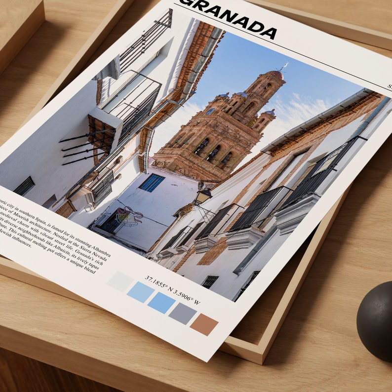 Granada Print, Granada Poster, Granada Wall Art, Granada Art Print
