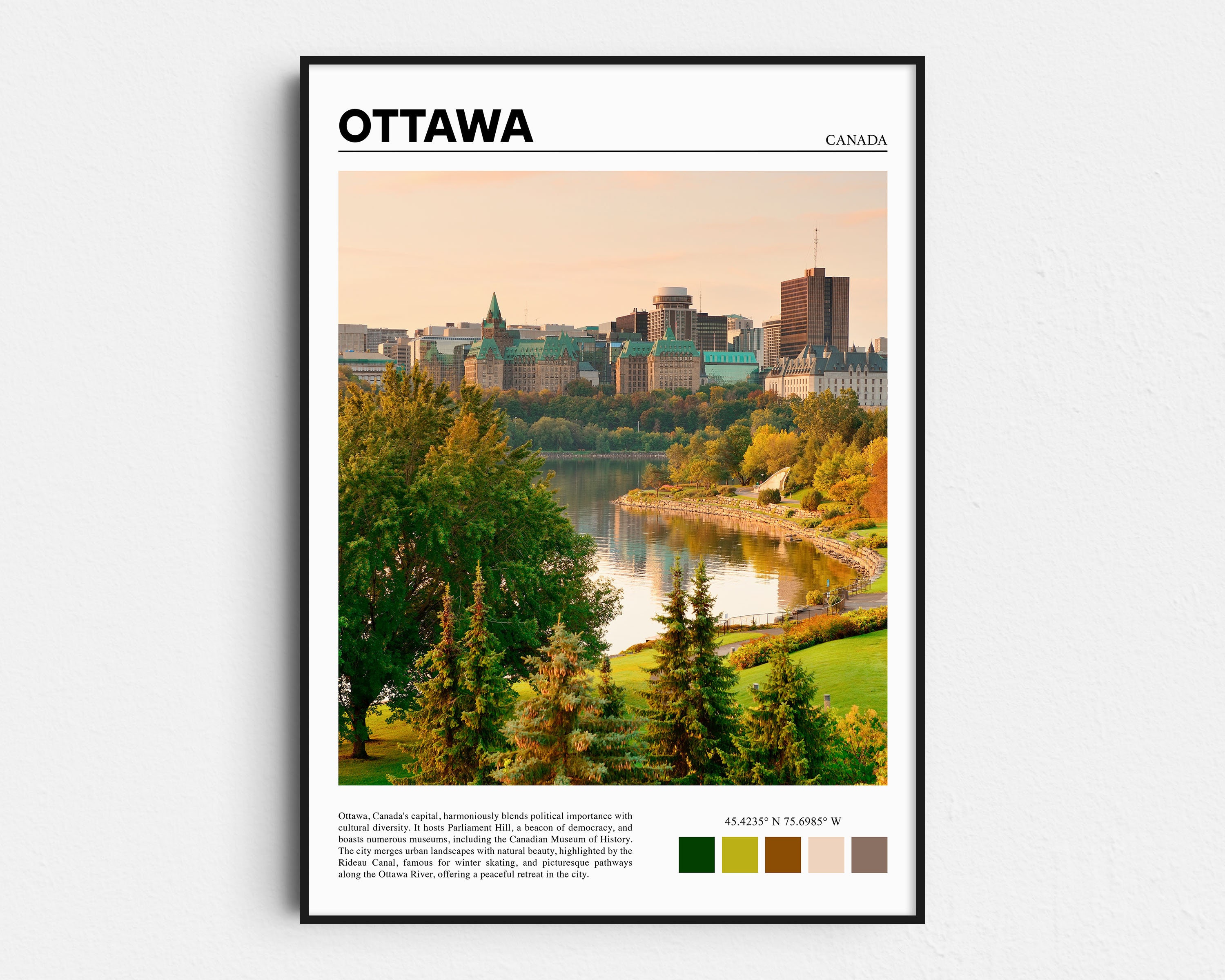 Ottawa Print, Ottawa Poster, Ottawa Wall Art, Ottawa Art Print, Ottawa