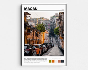 Impresión fotográfica de viajes a Macao, decoración del hogar en China