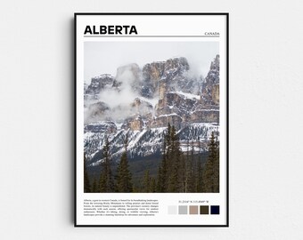 Alberta Print, Alberta Poster, Canada Wall Art, Alberta Art Print, Alberta Photo, Canada Art Print, Travel Poster, Travel Print, Home Decor