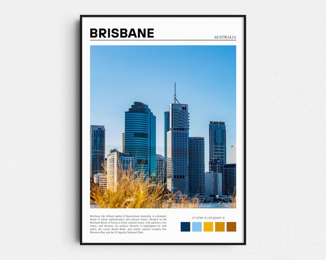 Brisbane Print, Brisbane Poster, Brisbane Wall Art, Brisbane Art Print