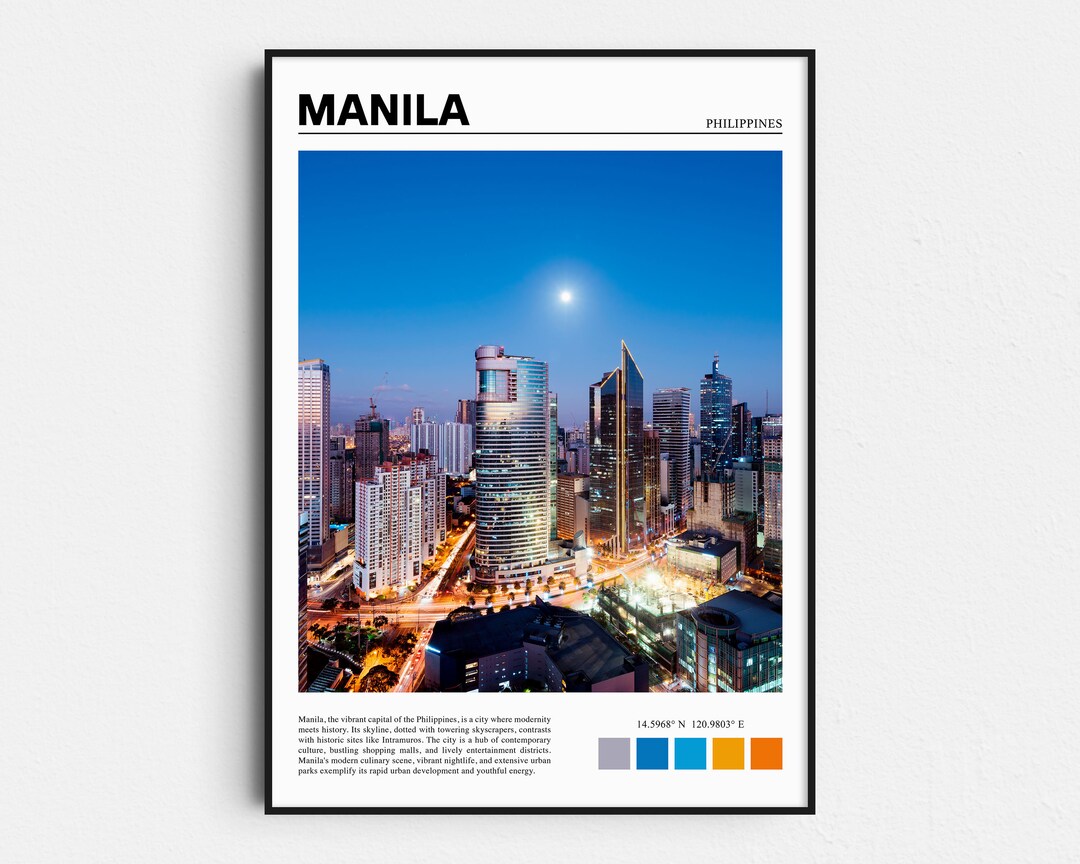 Manila Print Manila Wall Art Manila Poster Manila Photo Etsy