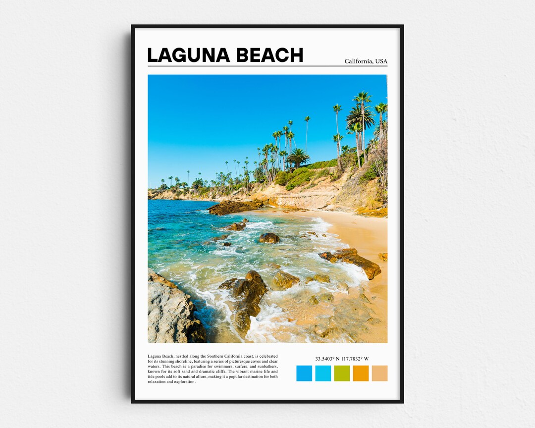 Laguna Beach Print Laguna Beach Wall Art Laguna Beach Etsy