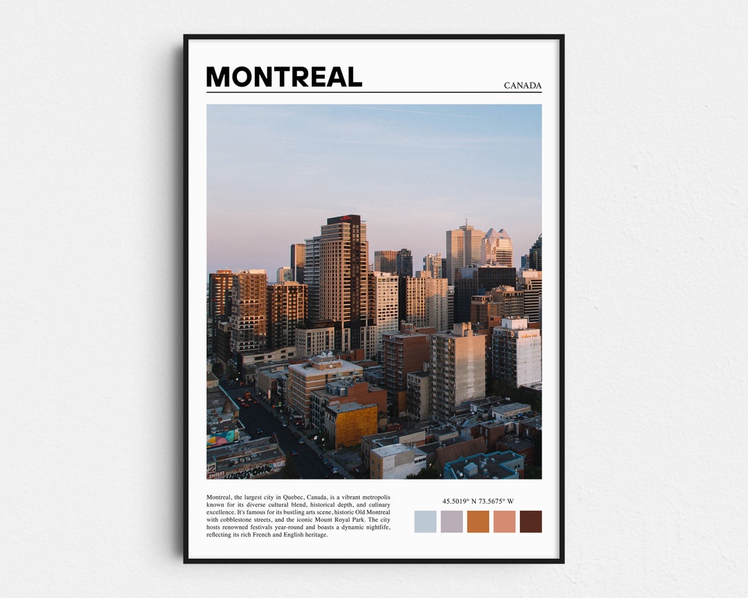Montreal Print, Montreal Poster, Montreal Wall Art, Montreal Art Print