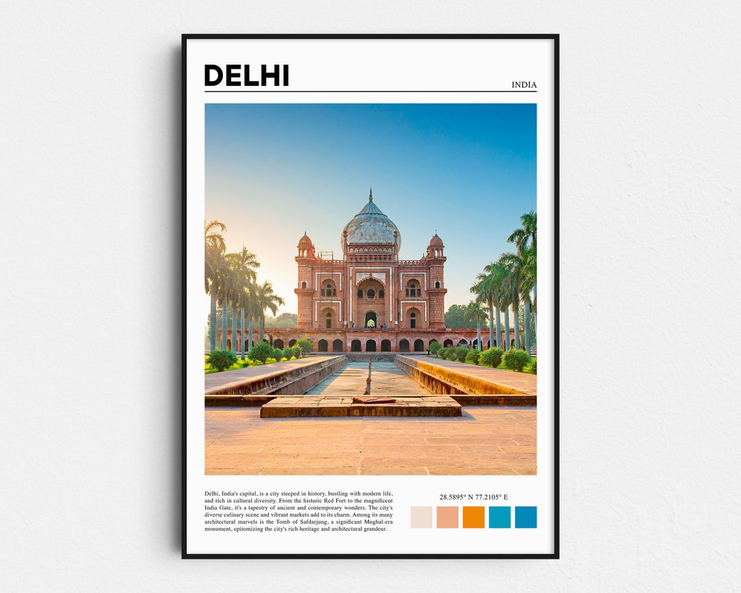 Delhi Print, Delhi Poster, Delhi Wall Art, Delhi Art Print, Delhi Photo