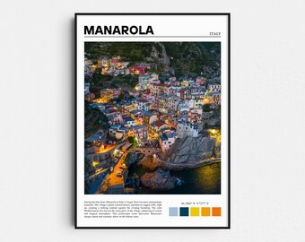 Manarola Coastal Town, Cinque Terre Travel Print, Italy Art Print, Travel Gift, Travel Poster, Italian Coast, Italian Riviera, Photography