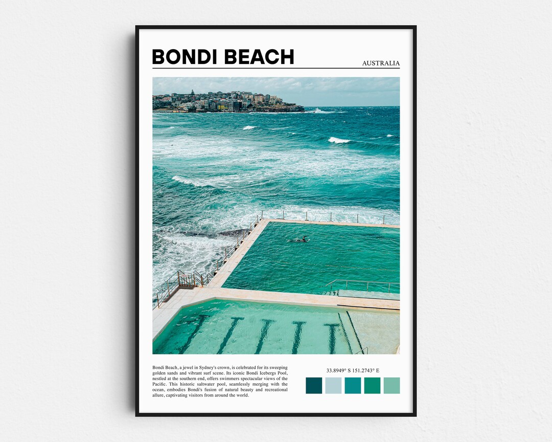 Bondi Beach Print, Bondi Beach Art, Bondi Beach Poster, Bondi Beach Photo, Bondi Beach Poster