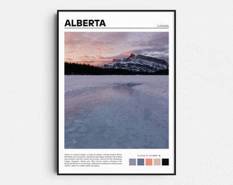Alberta Print, Alberta Poster, Canada Print, Canada Poster, Alberta Photo, Alberta Wall Art Print, Canada Art, Mountain Wall Art, Gift