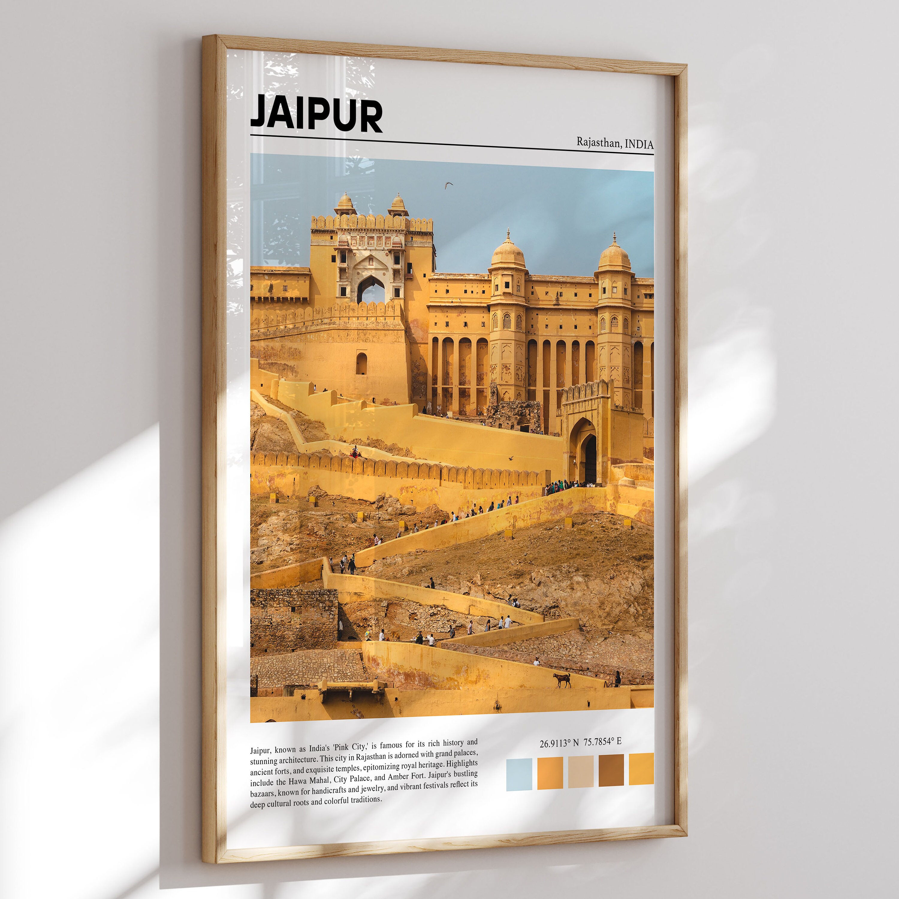 Jaipur Print, Jaipur Poster, Jaipur Wall Art, Jaipur Art Print, Jaipur ...