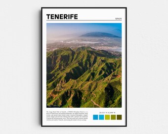 Tenerife Print, Tenerife Poster, Tenerife Wall Art, Tenerife Travel Print, Tenerife Art, Canary Islands Print, Spain, Travel Gift, Photo