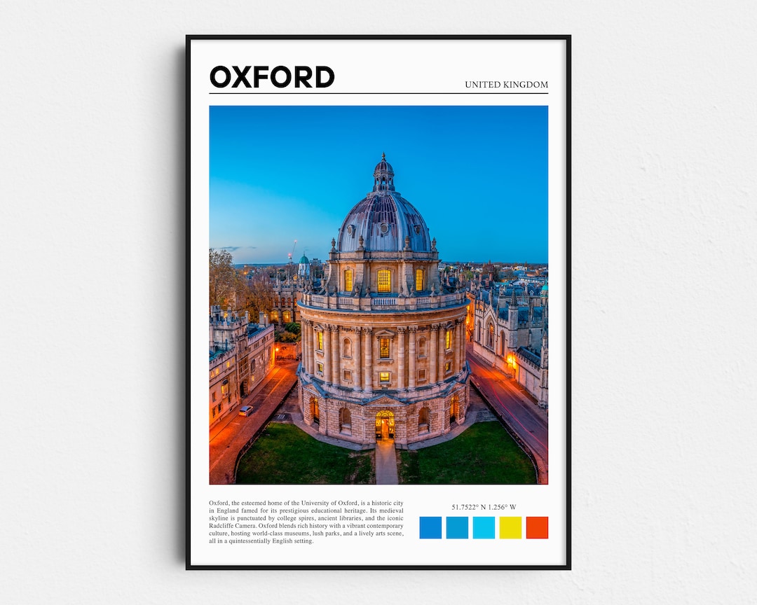 Oxford Print Oxford Poster Oxford Art Oxford Photo Oxford Etsy