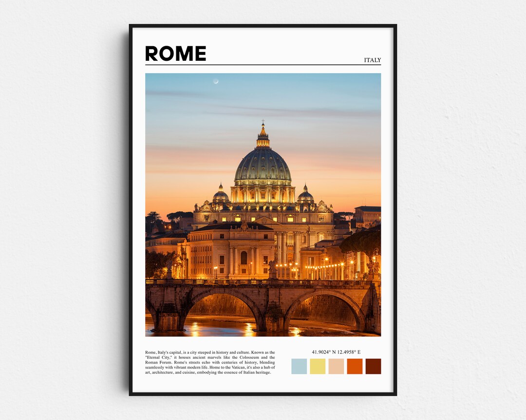Wall Prints Rome Rome Print, Rome Poster, Rome Wall Art, Rome Art Print, Rome Photo ...