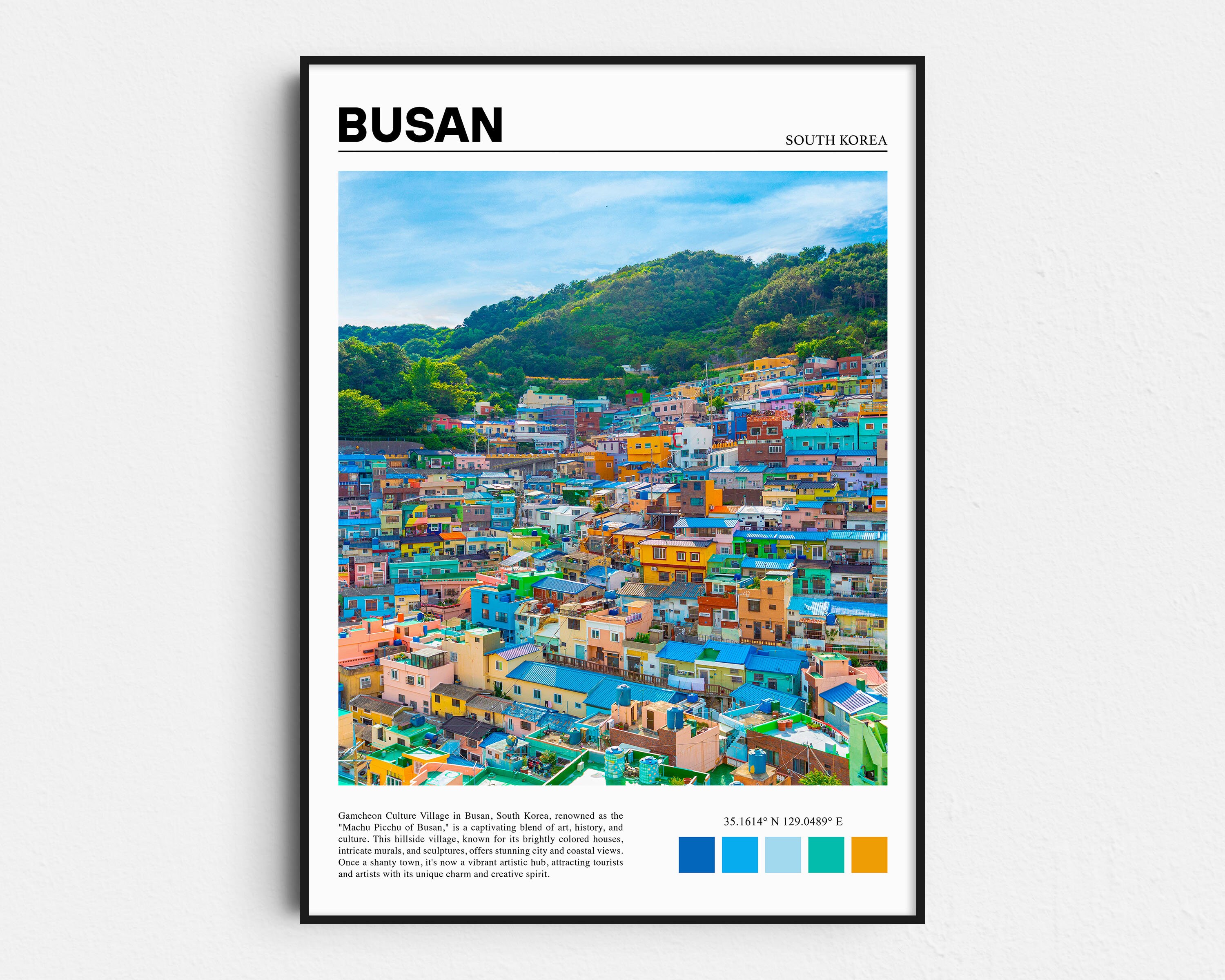 Busan Print, Busan Poster, Busan Wall Art, Busan Art Print, Busan Photo ...